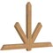 Ekena Millwork Kennewick Timber Gable Bracket, Western Red Cedar, 84"W x 53"H x 3 1/2"D x 5 1/2"F, 15/12 Pitch GBW084X53X0406KEN00SWR - alternate 3